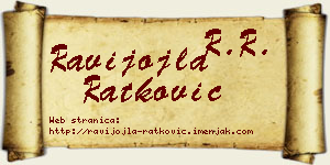 Ravijojla Ratković vizit kartica